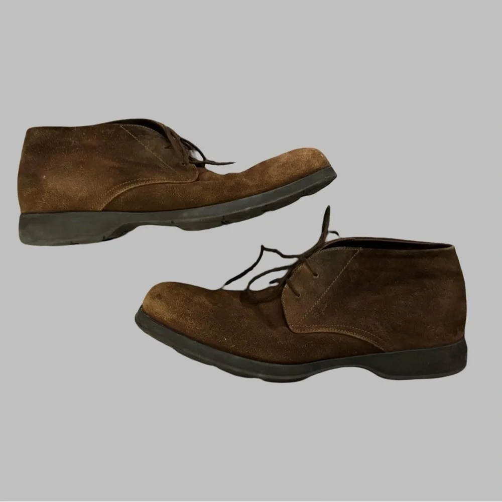 SALVATORE FERRAGAMO Men's Brown Suede Shoes